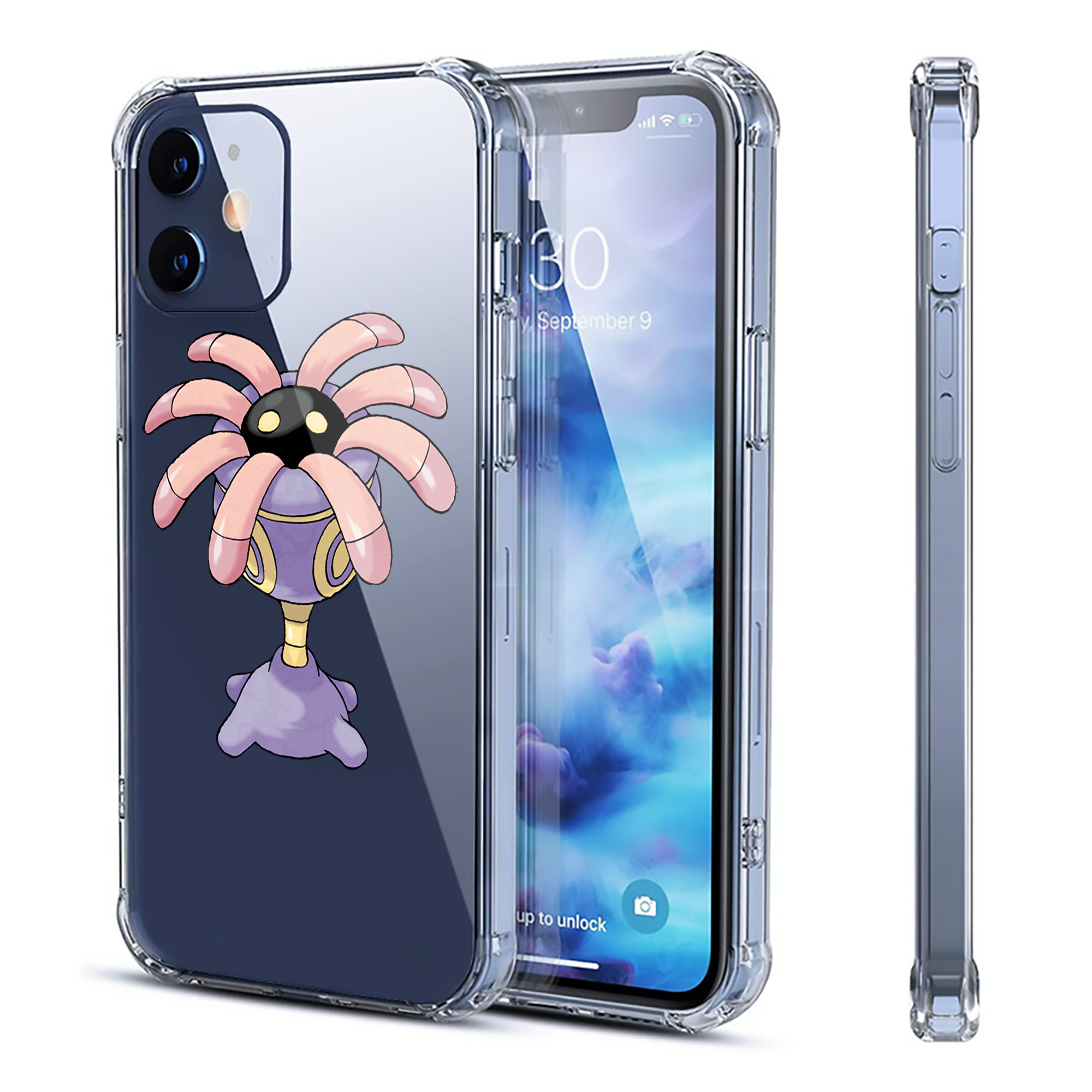 （画像用） ポケットモンスター Pokémon 【iPhone 12シリーズ対応】透明スマホケース（クリアソフトケース）